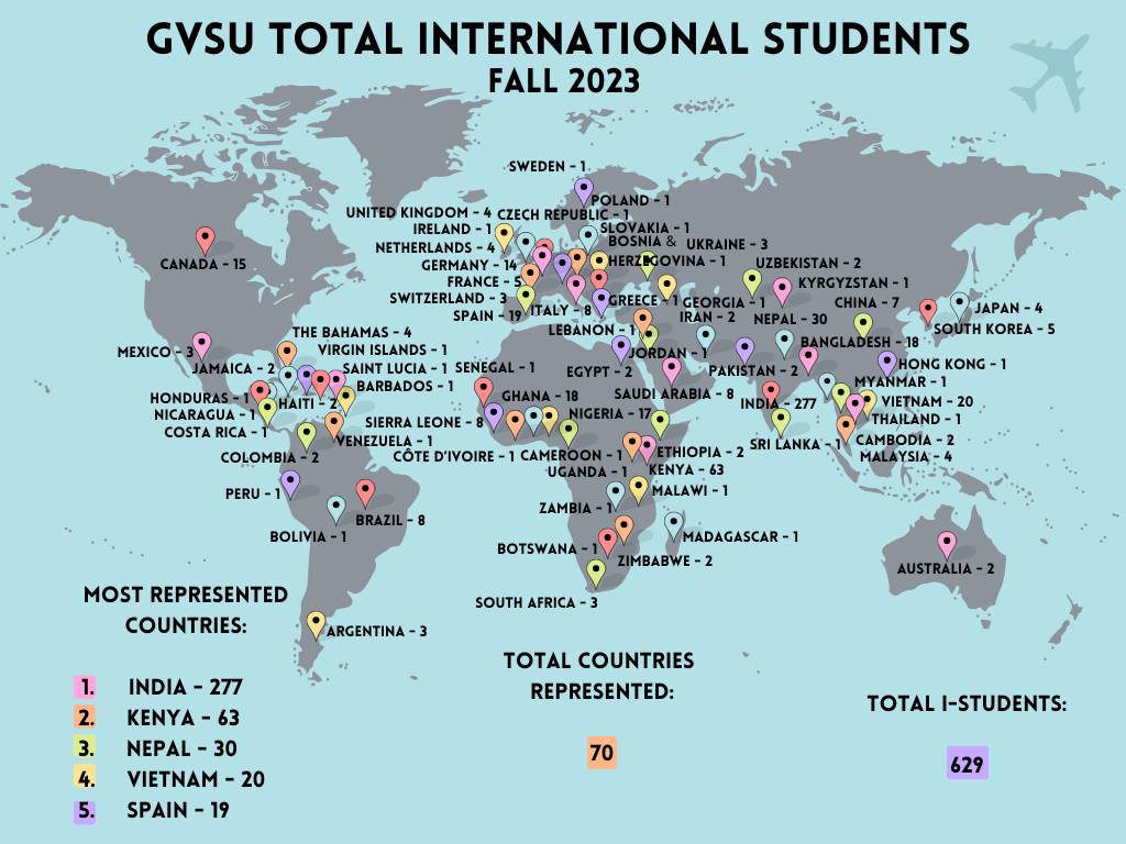 Fall 2023 Total iStudents Map